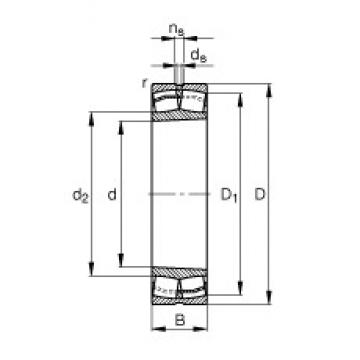 120 mm x 260 mm x 86 mm  FAG 22324-E1-K محامل كروية