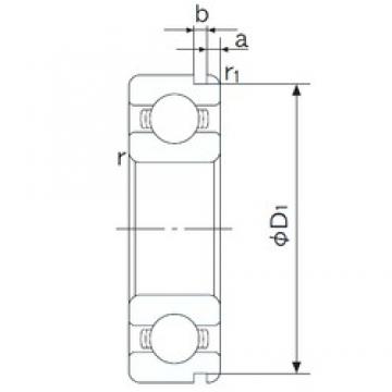 30 mm x 72 mm x 19 mm  NACHI 6306N الكرات الأخدود العميق