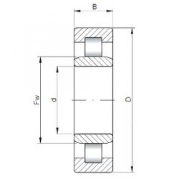 80 mm x 170 mm x 58 mm  ISO NU2316 محامل أسطوانية