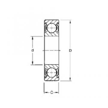 45 mm x 75 mm x 16 mm  CYSD 6009-ZZ الكرات الأخدود العميق