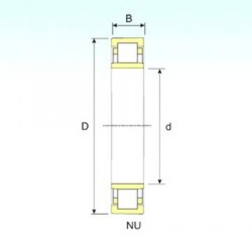 75 mm x 160 mm x 55 mm  ISB NU 2315 محامل أسطوانية