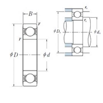 120 mm x 180 mm x 19 mm  NSK 16024 الكرات الأخدود العميق