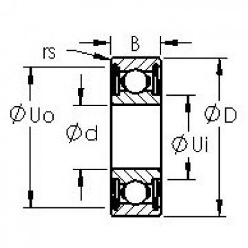 AST 6019ZZ الكرات الأخدود العميق