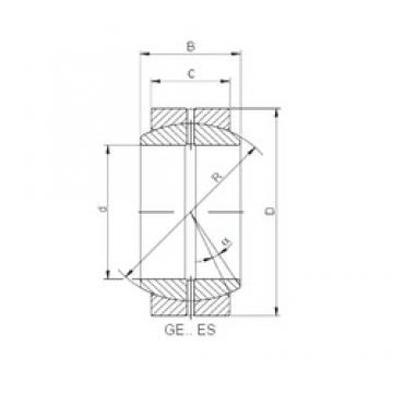 160 mm x 230 mm x 105 mm  ISO GE 160 ES محامل عادي