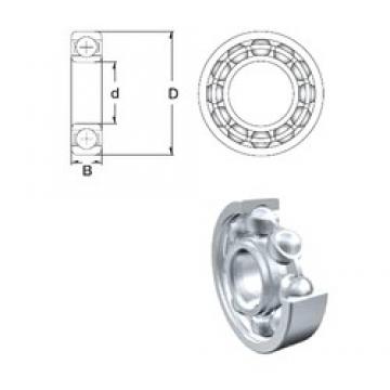 5 mm x 19 mm x 6 mm  ZEN S635-2RS الكرات الأخدود العميق