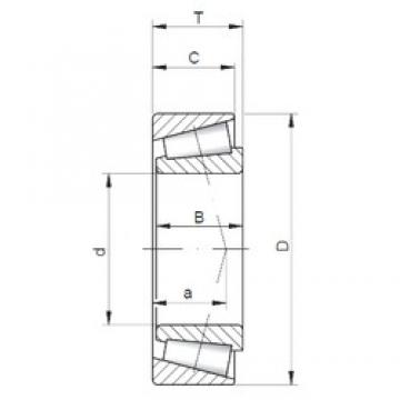 76,2 mm x 105,57 mm x 13,495 mm  ISO LL714649/10 تناقص الأسطوانة المحامل