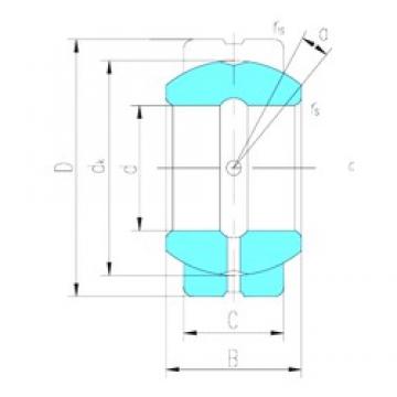 69,85 mm x 111,125 mm x 61,112 mm  LS GEZ69ES محامل عادي