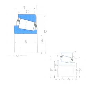 33,338 mm x 76,2 mm x 25,654 mm  Timken 2785/2720 تناقص الأسطوانة المحامل