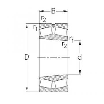 150 mm x 250 mm x 100 mm  NKE 24130-CE-K30-W33 محامل كروية