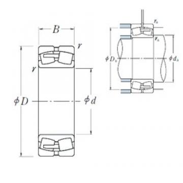 400 mm x 650 mm x 250 mm  NSK 24180CAE4 محامل كروية