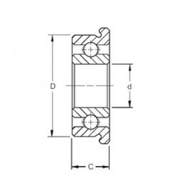 5 mm x 11 mm x 3 mm  ZEN F685 الكرات الأخدود العميق