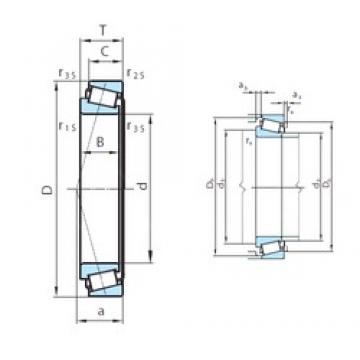 200 mm x 270 mm x 34 mm  PSL T4DB200 تناقص الأسطوانة المحامل