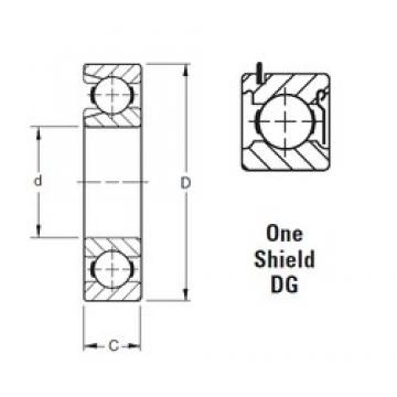 45 mm x 85 mm x 19 mm  Timken 209WDG الكرات الأخدود العميق