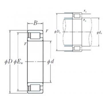 460 mm x 620 mm x 95 mm  NSK NCF2992V محامل أسطوانية