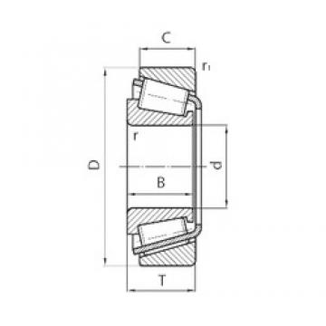 17 mm x 47 mm x 19 mm  CYSD 32303 تناقص الأسطوانة المحامل