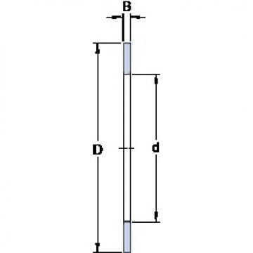 100 mm x 135 mm x 1 mm  SKF AS 100135 المحامل الدوارة الاتجاه