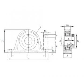 INA PASE35-N-FA125 تحمل وحدات