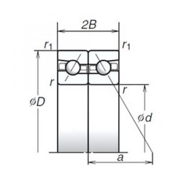 140 mm x 210 mm x 31,5 mm  NSK 140BAR10S الاتصال الكرات الزاوي