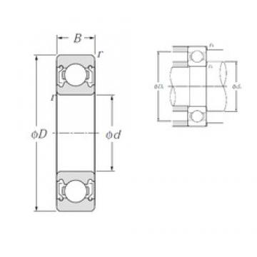 60 mm x 95 mm x 18 mm  NTN 6012ZZ الكرات الأخدود العميق