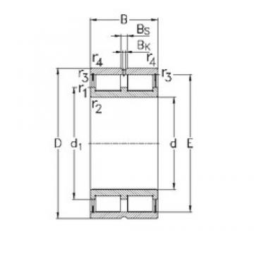 260 mm x 360 mm x 100 mm  NKE NNCL4952-V محامل أسطوانية