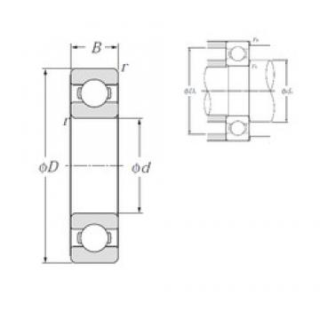 200 mm x 420 mm x 80 mm  NTN 6340 الكرات الأخدود العميق