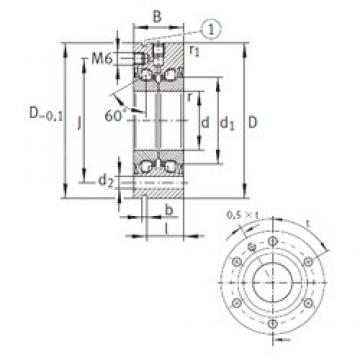 17 mm x 62 mm x 25 mm  INA ZKLF1762-2RS فحوى الكرات