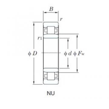 130 mm x 230 mm x 64 mm  KOYO NU2226 محامل أسطوانية