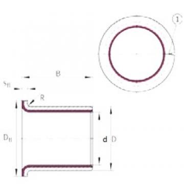 12 mm x 14 mm x 12 mm  INA EGF12120-E40 محامل عادي