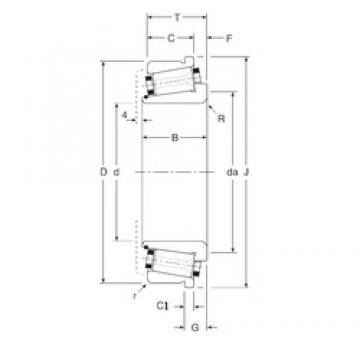 210 mm x 310 mm x 72 mm  Gamet 283210/283310C تناقص الأسطوانة المحامل