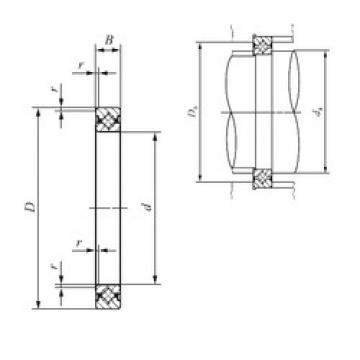 90 mm x 106 mm x 8 mm  IKO CRBS 908 المحامل الدوارة الاتجاه