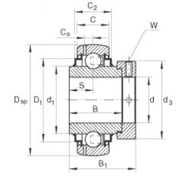 INA GE35-KRR-B الكرات الأخدود العميق