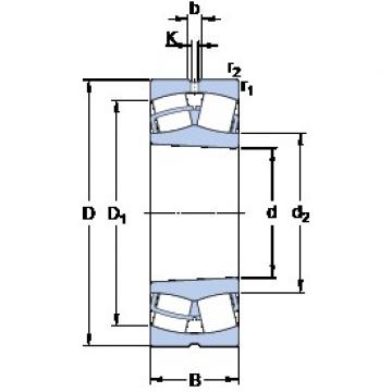 180 mm x 280 mm x 100 mm  SKF 24036 CCK30/W33 محامل كروية