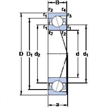 17 mm x 26 mm x 5 mm  SKF 71803 CD/HCP4 الاتصال الكرات الزاوي