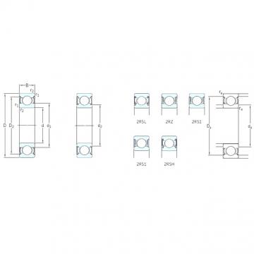 10 mm x 26 mm x 8 mm  SKF 6000-RSL الكرات الأخدود العميق