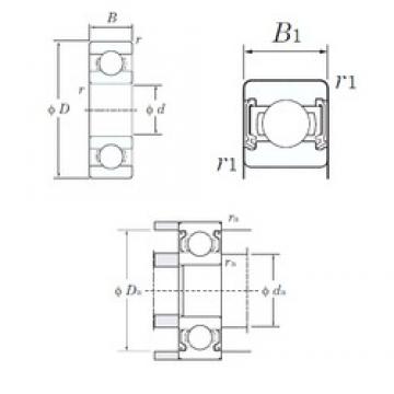 6 mm x 15 mm x 5 mm  KOYO 696-2RD الكرات الأخدود العميق