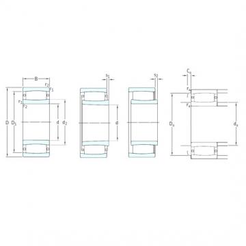 800 mm x 1280 mm x 375 mm  SKF C31/800MB محامل أسطوانية