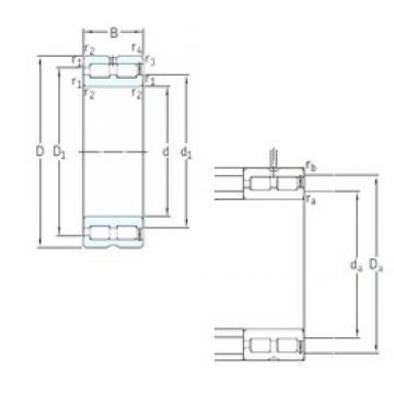 140 mm x 210 mm x 95 mm  SKF NNCF5028CV محامل أسطوانية