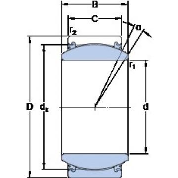 70 mm x 105 mm x 49 mm  SKF GE 70 TXE-2LS محامل عادي