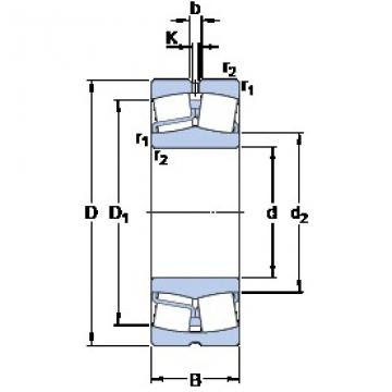 75 mm x 160 mm x 37 mm  SKF 21315 E محامل كروية