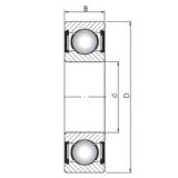 55 mm x 80 mm x 13 mm  ISO 61911 ZZ الكرات الأخدود العميق