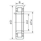 100 mm x 215 mm x 73 mm  NACHI NUP 2320 E محامل أسطوانية