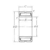 80 mm x 110 mm x 40 mm  NSK NA5916 محامل إبرة الأسطوانة