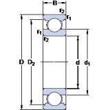 25 mm x 47 mm x 12 mm  SKF 6005 الكرات الأخدود العميق