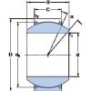 45 mm x 75 mm x 43 mm  SKF GEH 45 TXG3E-2LS محامل عادي