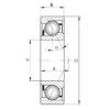 200 mm x 310 mm x 51 mm  ISO 7040 B الاتصال الكرات الزاوي