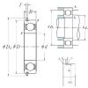 95 mm x 170 mm x 32 mm  NSK 6219NR الكرات الأخدود العميق