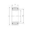 50 mm x 72 mm x 22 mm  ISO NA4910 محامل إبرة الأسطوانة