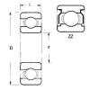 85 mm x 120 mm x 18 mm  FBJ 6917ZZ الكرات الأخدود العميق