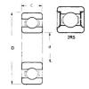 12 mm x 21 mm x 5 mm  FBJ 6801-2RS الكرات الأخدود العميق #1 small image