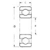 50 mm x 90 mm x 20 mm  FBJ 6210 الكرات الأخدود العميق